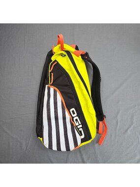 Ogio Pickleball Duffle Sling Backpack Yellow/Black Striped 38L